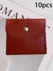 20/1 Pack Faux Leather Jewelry Pouches, Size 3.15*3.15 Inches, Snap Closure Fabric Jewelry Storage Bags - Luxury Gift Bags, Suitable For Earrings, Necklaces, Bracelets And Rings - Perfect For Organizing And Storing Accessories, Square Velvet Bags With Snap, Velvet Jewelry Bags, Fabric Gift Bags, Candy Gift Necklace Bracelet Packaging Jewelry Beads Valentine's Day Gift - Multicolor - View 31