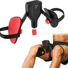 Unisex Portable Thigh & Arm Master Trainer / Adjustable Thigh Master Kegel Master Trainer With Resistance Bands - Pelvic Floor - Workout Equipment For Inner Thighs, Chest, Arms, Full Body Toning, Compact Home Fitness Gear - Black - View 5