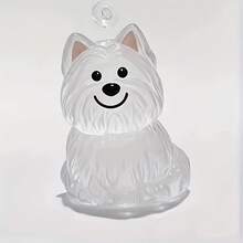 Cute Dog Hair Collection Keychain Pendant - Transparent Capsule Design With Plush Ball - White Pet Hair Collector Accessory - Suitable For Keys, Bags And Backpacks - Gift For Dog Lovers - Cartoon Style Soft Material - Dog Memorial Collectible - Multicolor - View 6