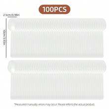 100支透明甜点勺，独立包装，派对用品 - 厚实耐用，适用于甜点、冰淇淋、布丁，是家庭聚会、婚礼派对、感恩节、甜品店、蛋糕店的理想之选。 - 透明湯匙 - 查看 8