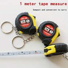 1/3/5pcs,Mini Retractable Folding Tape Measure With Keyring - Compact And Portable, Featuring A Brake Mechanism, Sliding Lock, Metal Tape Body, And Dual Imperial/Metric Scale For Easy Readings. Ideal For Everyday Use, Gatherings, Gym Measurements, Flats, Campuses - Multicolor Measuring Tape - View 4