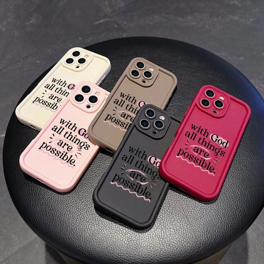 Esta carcasa de teléfono anti - caída simple y de moda está diseñada con patrones gráficos para iPhone 17, 16, 15, 14, 13, 12, 11 Pro / air / xR / XS y  s25 / S24 / S23 / S22 / Fe / plus. Adopta el material tpu para proporcionar protección de amortiguación. Adecuado para regalar amigos o como regalo de San valentín. - Marrón - Ver 1