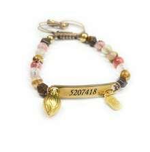 Pulsera,brazalete con intención secuencia númericas Grigori Grabovoi (Enfoque, manifestación- Amatista-ágatas morada) - Prósperidad, dinero - Cuarzo Cereza - Ver 4