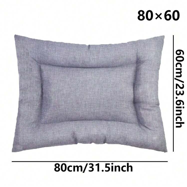 Colchoneta para perros pequeños / medianos / grandes, Cama almohada de mascotas, Colchon portátil de loneta resistente para animales, gatos, Tallas S / M / L / XL, Color Gris, Estampado perritos, Estrellas - Gris Claro - Añade 4