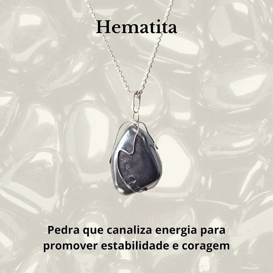 Stone Of Wealth Natural Stones Amethyst Quartz Stainless Steel Chain Power Exclusive Connection To Nature - Hematite - View 1