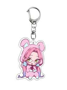 1/6PCS Alien Stage High-Definition Cute Anime Character Key Pendant Backpack Pendant Wallet Pendant - Multicolor - View 5