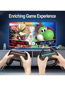 Case For Nintendo Switch 2 Accessories Bundle With Switch 2 Dockable Protective Cover Switch 2 Tempered Film,Switch 2 Racing Wheels Joycon Grip Cover For Nintendo Switch 2 Controller - Black - View 7
