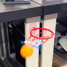 Mini Basketball Hoop Set - No Drill Hanging Basketball Hoop, Office Desk Sports Toy, Basketball Accessories, Desktop Game, Office Desk Decor, Basketball Training Tool, Sports Accessories, Fun & Durable, Suitable For Home Entertainment, Stress Relief, Sports Games, Basketball Court Equipment, Indoor Sports, Wall Decor, Office Supplies, Game Gifts, Sports Gifts, Gifts For Men, Personalized Gifts - Multicolor - View 4