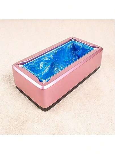 Automatisk skoskyddsdispenser - Effektiv skoskyddsdistributör, beröringsfri drift, dammtät och enkel att fylla på, kompakt och bärbar design, bibehåller perfekt golvrenlighet, förhindrar smuts, lera och damm, lämplig för hem, kontor, skola, hotell och kommersiella utrymmen, batterifri (manuell automatisk dispenser)