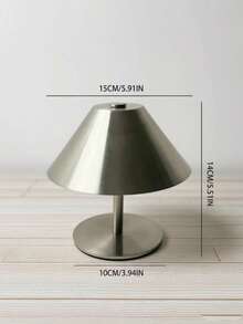 1 đèn cảm ứng Nordic, đèn cảm ứng đơn sắc không dây, đèn cảm ứng LED, đèn cảm ứng di động, đèn nhiệt độ màu có thể điều chỉnh, đèn có thể điều chỉnh độ sáng, đèn phòng ngủ có chụp đèn kim loại hình nón, đèn cảm ứng độc đáo, thích hợp để trang trí nhà cửa/văn phòng/phòng ăn/quà tặng sự kiện - đèn bàn - Xem 3