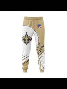 New Orle-Ans Sai-Nts Women's Stylish 3D Printed Two-Piece Tracksuit - Team Two-Piece Tracksuit With Long-Sleeved Hoodie And Jogging Pants, Football Game Day Look Hoodie Set, Suitable For Casual Outdoor And Fitness Wear In Spring And Autumn. - 彩色 - 查看 3