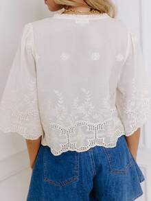 Women Blouses & Shirts - White - View 3