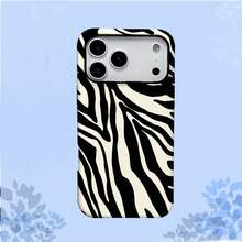 Fashionable Zebra Striped Phone Case - Striking Black And White Stripes