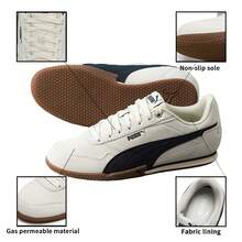 Puma Giày trượt ván BELLA DONNA SD, giày thể thao cổ thấp dành cho nữ, nhẹ và thoải mái, phù hợp cho việc đi lại hàng ngày và mặc thường ngày, 402673-02 - Bạch Tuyết-đen - Xem 7