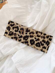 1pc Chic Leopard Print Headband, Elastic Fashion Retro Straight Fabric Sports Yoga Sweatband, New Leopard Print Headband, Street Fashion Hair Accessory Animal Hair Bands Casual Head Wrap Women Hair Accessories Summer Outfits,Festival,Party - Multicolor - View 16