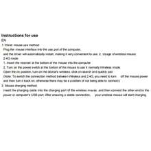 无线蓝牙鼠标，LED静音可充电便携式，蓝牙5.2和2.4GHz双频便携式移动光学办公鼠标，3档可调DPI，适用于笔记本电脑。 - 彩色 - 查看 13