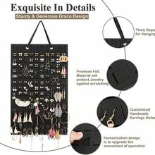 New Jewelry Necklace Hanging Storage Bag, Wall-Mounted Jewelry Organizer Bag