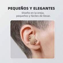 Audífono retroauricular con amplificación de audio, adecuado para usuarios de edad avanzada, con reducción inteligente del ruido y control de volumen. - Camel - Ver 3