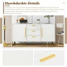 Storage Cabinets - White + MDF - View 8