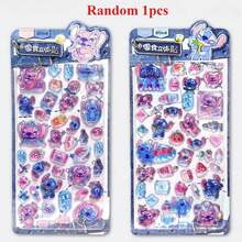 2026 New Lilo & Stitch Cute 3D Stickers Toy, Phone Case DIY Crystal Stickers, Christmas Card Decorative Stickers, Gift - Multicolor - View 9