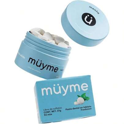 myme Pasta Dental en Tabletas Lata 93 Unidades Mint con Xilitol
