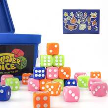 Fast-Paced Family Dice Game Fun 4 Player Board With Dumpster 80 Dice Doodlestickers - 彩色 - 查看 3