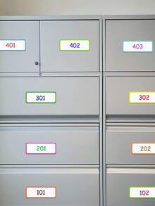 9/27/54pcs Magnetic Dry Erase Labels,Colorful Name Tags,Flexible Reusable Magnetic Label Stickers,Blank Writable Erasable Cards,For White Board, Refrigerator, Locker,Home, Office, Garage,Shelf,Bus - Multicolor - View 5