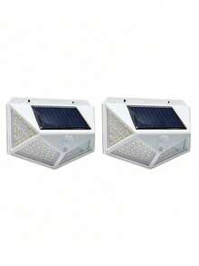 4-Side Solar Powered LED Wall Light, Wireless Weather-Resistant Outdoor Motion Sensor Security Lighting For Patio, Garden, Garage, Fence, And Front Door Entrance, Solar Exterior Lighting - Multicolor - View 17