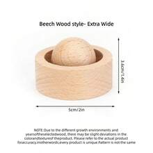 1pc Elegant Wooden Aroma Diffuser, Rotating Design, Natural Fragrance Carrier, Black Walnut And Beech Creative Essential Oil Diffuser, Car Aroma Ball, Multi-Purpose And Multi-Scenario, Suitable For Car And Bedroom Office Desks, Non-Flammable, Perfect Gift Choice, Enhance Air Quality, Home Fragrance