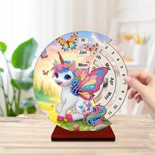 SNA 2026 New Style Advent Calendar Christmas Advent Calendar Christmas Calendar Diamond Painting Perpetual Calendar Wooden Diamond Art Desk Calendar, 5D DIY Embroidery Christmas Gift For Home Decor Diy Crafts Diamond Art Painting Christmas Decorations - Style 5 - Semi-finished Product - Need to Apply Diamonds By Yourself - View 8