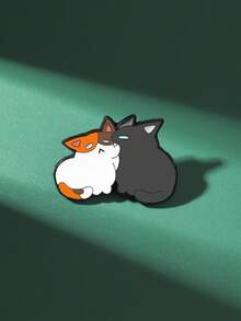 凶猛猫咪珐琅胸针 时尚装饰胸针 领饰 包饰 徽章 珠宝礼品 - 彩色 - 查看 6