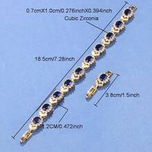 Juego de joyas de lujo de alta calidad con girasol de circonita cúbica, chapado en oro de 18K, para mujer, incluye collar, aretes, pulsera y anillo abierto, ideal para bodas, fiestas, Navidad, Acción de Gracias, Halloween, Día de San Valentín y uso diario - Rosa - Ver 8