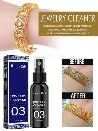 Limpiador de joyas para limpiar anillos de diamante, collares y oro; elimina el óxido y las cenizas. Limpiador de joyas, limpiador de metales para joyas, solución de mantenimiento; elimina la oxidación y evita el ennegrecimiento. También se usa para limpiar joyas de oro y plata, relojes y electrónicos.