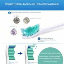 Cabezales de cepillo de dientes sónico estándar Philips ProResults HX6013/63 (3 paquetes), diseño de clic, para una eliminación talla grande efectiva de la placa, compatible con las series 3000/6000/9000 - Blanco - Ver 2