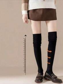 Women's Vintage Over-The-Knee Thigh High Socks, Suitable For Knee-High Boots/Shoes, Create A Relaxed Vibe, Essential For Outings In Autumn/Winter