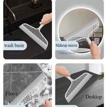 Magic Scraper Broom, Bathroom Floor Silicone Wiper Broom, Bathroom Glass Wiper, Dust-Free Scraper, Sweeping The Floor Clean - Multicolor - View 11