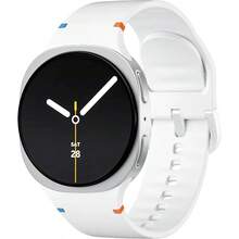 ZHIKE Extensible Correa Compatible con Watch 8 40mm 44mm, Watch 8 Classic 46mm, Pulsera Banda de Silicona para Watch 8, 8 Classic - Blanco - Ver 2