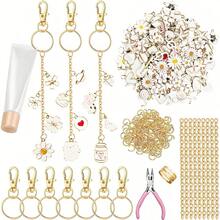 [6/12/70/150pcs Optional] Keychain Chain Accessory Set, DIY Multi-Purpose Pendant Hanging Decoration Chain, Handmade Jewelry, Creative Gift Set - Keychain Set - View 1