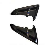 Haifischkiemen Seitliche Luftstromabdeckung Zierleiste ABS für BMW X3 G01 X4 G02 X3M X4M 2018-2021 (Hochglanz Schwarz, X3 M) - Einheitsgröße - Übersicht 3