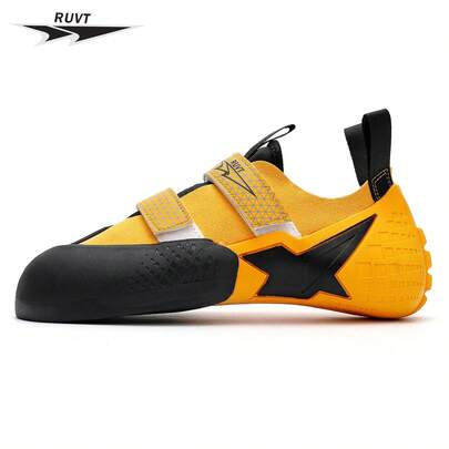  RUVT Indoor Climbing Gym Shoes With Stable Support And Durable Rubber Grip For Bouldering Walls And Rock Training Sessions, Comfortable Secure Fit For Men And Women (Size 34–48)