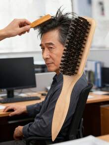 3/1件中性髮刷/鬍鬚刷，無香精專業髮梳，漸層梳子與理髮清潔刷，順滑理容工具，適用粗/細髮質，適合國慶、浴室、頭皮按摩、開學季、旅行與假期、日常生活、聖誕禮物 - 彩色 - 查看 11