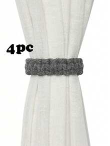 1件/2件/4件装手工棉绳扭结窗帘绑带,多种颜色和尺寸可选,适用于窗帘固定和装饰 - 彩色 - 查看 33