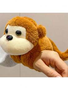 可爱的动物毛绒玩具套装，包含狐狸、考拉、熊猫、猪、鸭子、浣熊、猴子和兔子，带有拍手圈，创意设计，可戴在手腕上，是送给朋友的新颖圣诞节和新年礼物，适合作为玩偶、圣诞节礼物或趣味毛绒玩具。 - 彩色 - 查看 14