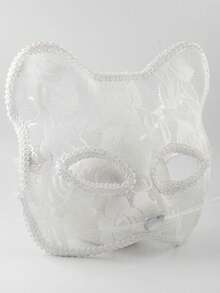 1pc Sexy Cat Mask, Suitable For Couples Intimate Role Play On Valentine's Day