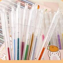 Bộ 12 bút gel nhũ lấp lánh, bút gel kim loại bóng, bút dạ nhũ có thể thu gọn, bút nhũ dành cho người lớn dùng để tô màu và vẽ tranh. - nhiều màu - Xem 7