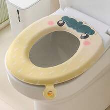 1个草莓香味马桶垫，防水，可重复使用，高端粘性马桶垫，四季皆宜