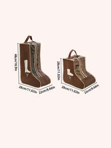 1 Pieza; Bolsa de almacenamiento para botas altas de mujer, bolsa organizadora transparente a prueba de polvo para botas cortas, cubierta a prueba de humedad, bolsa de tela no tejida reforzada para zapatos y botas, bolsa de zapatos plegable y portátil, adecuada para hombres y mujeres, bolsa de almacenamiento de zapatos para el hogar y los viajes. - Multicolor - Ver 11