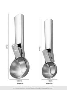 1/2 Pieces Stainless Steel Ice Cream Scoop, Sandblasted Fruit Scoop, Press-Type Ice Cream Scoop, Ice Cream Scoop, Hot Milk Baby Avocado Watermelon Scoop, Fruit Scooping Tool, Spring-Loaded Ice Cream Scoop, Ice Cream, Party, Dinner, Kitchen, Hotel, Cooking, Mother's Day Cuisine - Silver - View 14