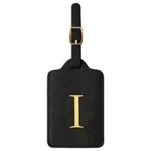 个性化首字母行李牌，皮革字母可爱行李牌，带隐私姓名卡，刺绣字母组合旅行包背包标签，送给女性、儿童、女孩、青少年（A~Z）的礼物，行李牌旅行配件，旅行必备，旅行收纳好帮手，适合海滩、暑假、返校季等场合。