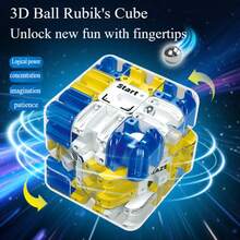 3D Ball Maze Puzzle Cube Third Order PK Battle Exercise Children's Logical Thinking Training Decompression Development Baby's Intelligence Toy